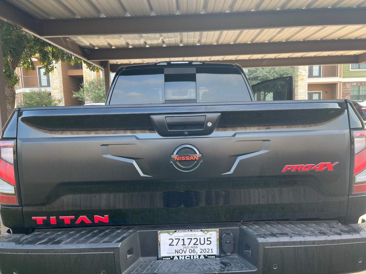 2016 - 2019 Nissan Titan SIDES/REAR Emblem Overlay Decals/Letters - Texas Decal King, LLC