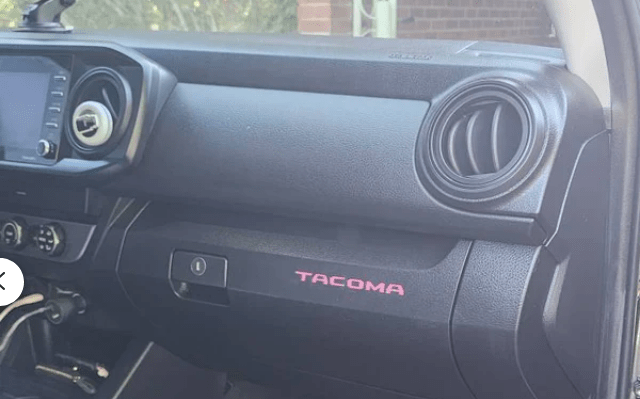 2016 - 2023 Toyota Tacoma Compatible Glove box/Dash Inlay Decal (SKU#12) - Texas Decal King, LLC