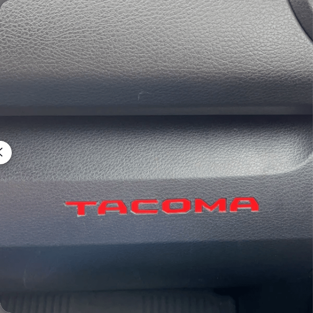 2016 - 2023 Toyota Tacoma Compatible Glove box/Dash Inlay Decal (SKU#12) - Texas Decal King, LLC