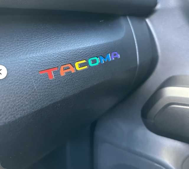 2016 - 2023 Toyota Tacoma Compatible Glove box/Dash Inlay Decal (SKU#12) - Texas Decal King, LLC