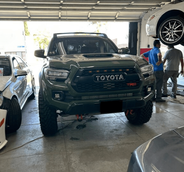 2016 - 2023 Toyota Tacoma TRD Pro Grille Letter Vinyl Decal Overlays - Premium Compatible Accessories (SKU#15) - Texas Decal King, LLC