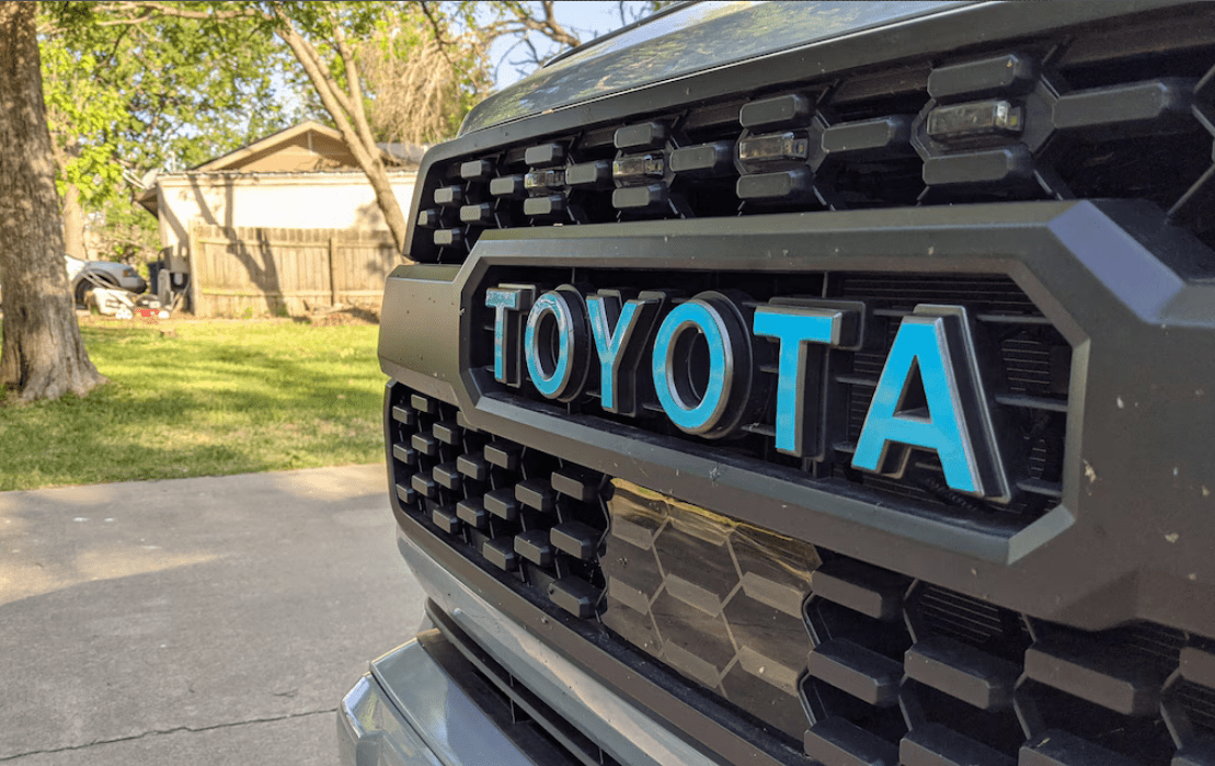 2016-2023 Toyota Tacoma TRD Pro Grille Letter Vinyl Decal Overlays - P 2016-2023 Toyota Tacoma TRD Pro Grille Letter Vinyl Decal Overlays - P
