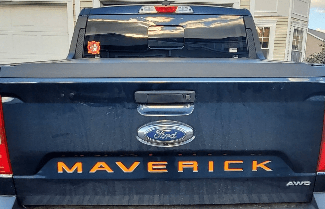 2022 - 2023 Ford Maverick Tailgate Decal Graphics Set - Custom Vinyl Stickers for Truck Rear (SKU#9) - Texas Decal King, LLC