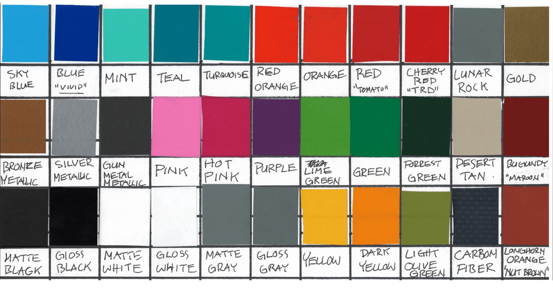 2022 - 2023 Toyota Tundra 20 - inch TRD Premium Cast Vinyl Center Cap Decal Overlays - Letter Face Design - Texas Decal King, LLC