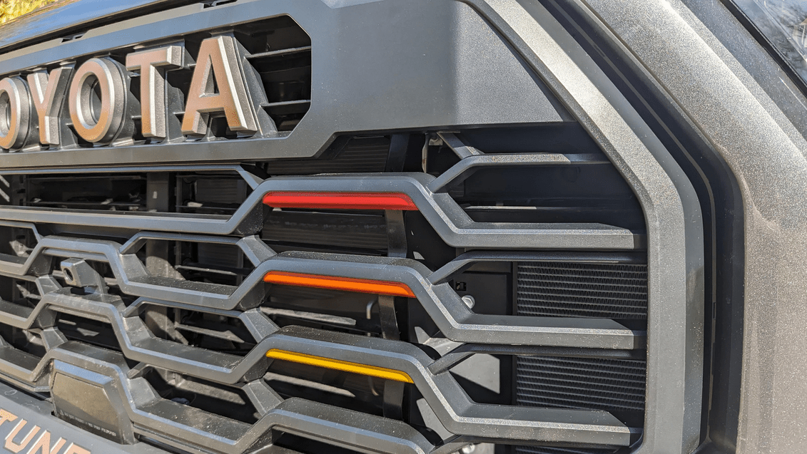 2022 - 2024 Toyota Tundra Heritage Stripes Front Grille Decal Inlay Set - Custom TRD Pro Accent Vinyl Wrap (SKU#2) - Texas Decal King, LLC