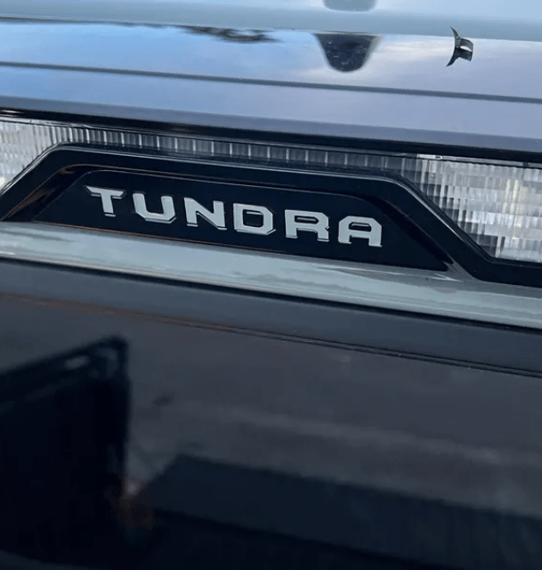 2022 - 2024 Toyota Tundra Third Brake Light Decal Inlays - Custom Center Emblem Overlay for TRD PRO (SKU#0) - Texas Decal King, LLC