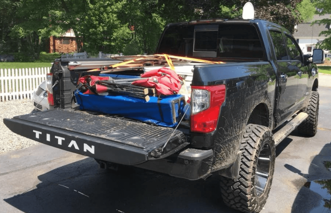 Customizable 2016 - 2024 Nissan Titan Tailgate Emblem Overlay Decal for Personalized Truck Styling (SKU#18) - Texas Decal King, LLC
