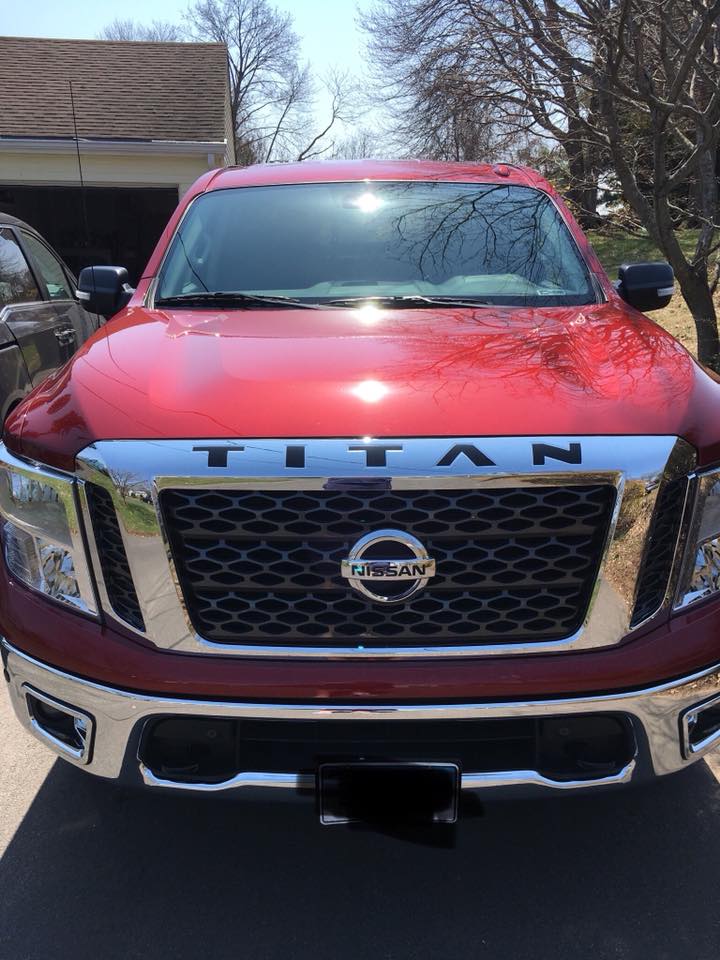 Nissan Titan Hood & Grille Decal Lettering Inlay Sticker Emblem 2016 - 2019 | Custom Exterior Accessory - Texas Decal King, LLC