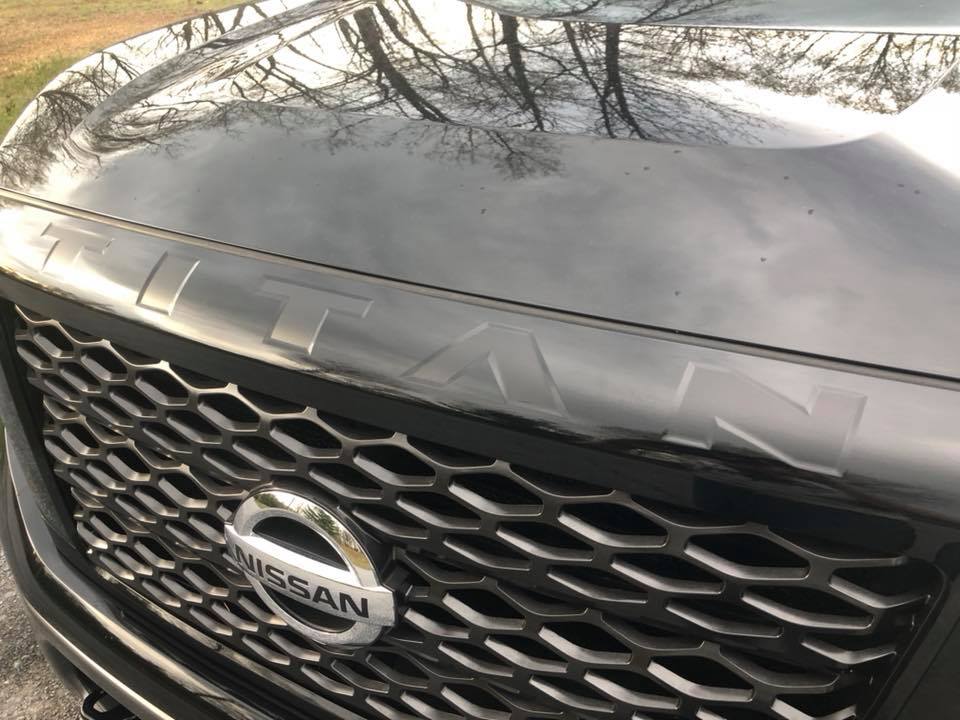 Nissan Titan Hood & Grille Decal Lettering Inlay Sticker Emblem 2016 - 2019 | Custom Exterior Accessory - Texas Decal King, LLC