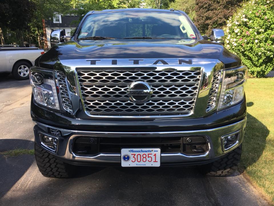 Nissan Titan Hood & Grille Decal Lettering Inlay Sticker Emblem 2016 - 2019 | Custom Exterior Accessory - Texas Decal King, LLC