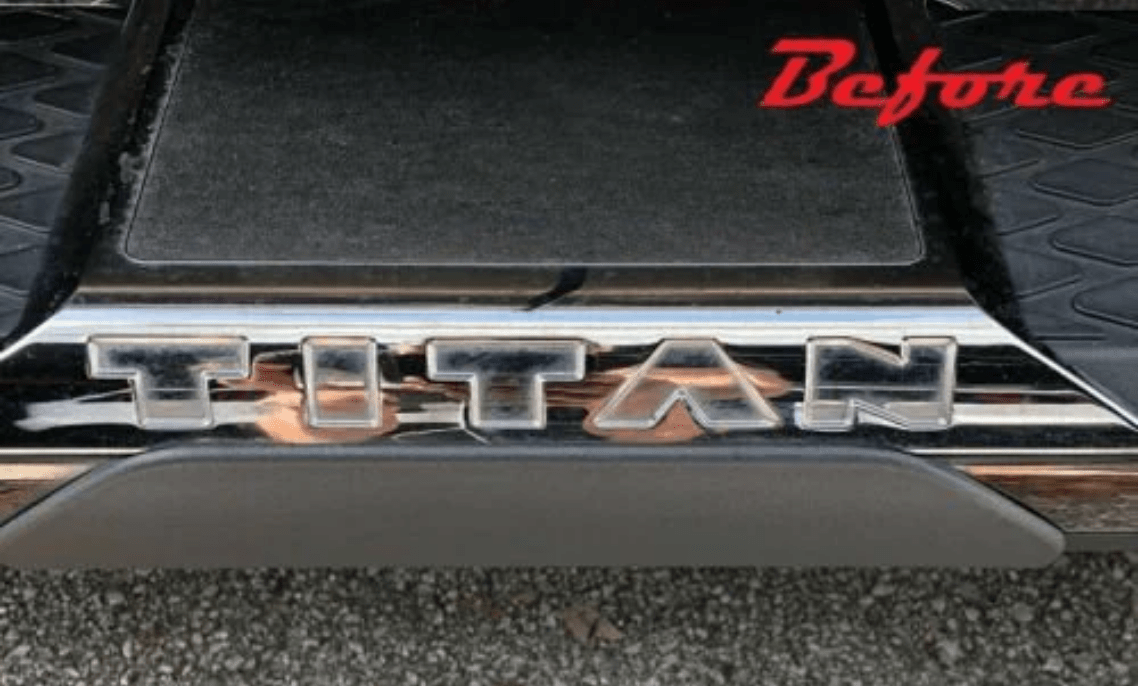 Nissan Titan Side Step Decals & Lettering for 2016 - 2019 Models - Custom Vinyl Graphics (SKU#001) - Texas Decal King, LLC