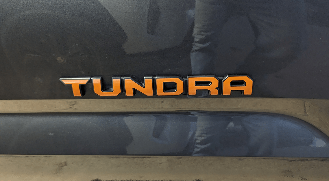 Toyota Side Door Emblem Overlay Decals 2022 - 2024 - Custom TRD Pro Tundra Accessories (SKU#4) - Texas Decal King, LLC