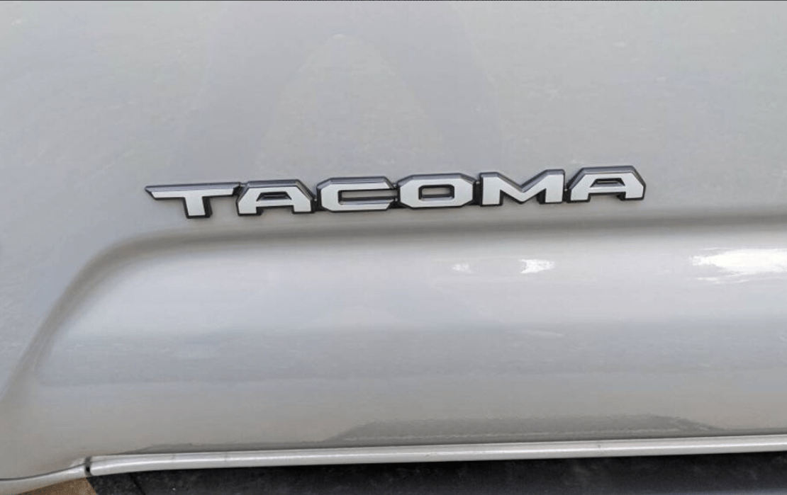 Toyota Tacoma Door Emblem Decal Overlays 2016 - 2023 | Custom Vinyl Stickers for Both Sides | TRD SR Upgrade (SKU#13) - Texas Decal King, LLC