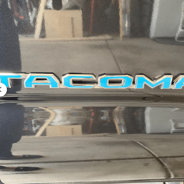 Toyota Tacoma Door Emblem Decal Overlays 2016 - 2023 | Custom Vinyl Stickers for Both Sides | TRD SR Upgrade (SKU#13) - Texas Decal King, LLC