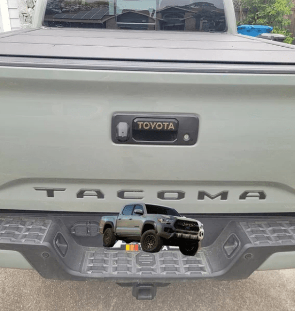 Toyota Tacoma Tailgate Handle Overlay Decal Sticker | TRD Pro Accessory | 2016 - 2023 Model Upgrade (SKU#12) - Texas Decal King, LLC