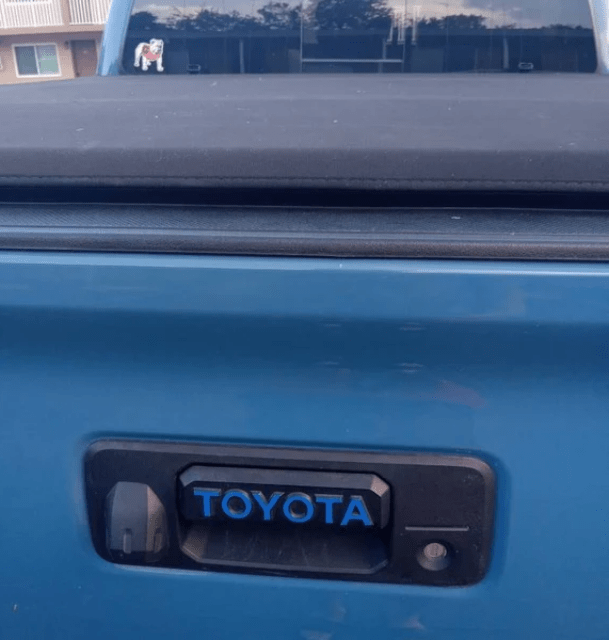 Toyota Tacoma Tailgate Handle Overlay Decal Sticker | TRD Pro Accessory | 2016 - 2023 Model Upgrade (SKU#12) - Texas Decal King, LLC