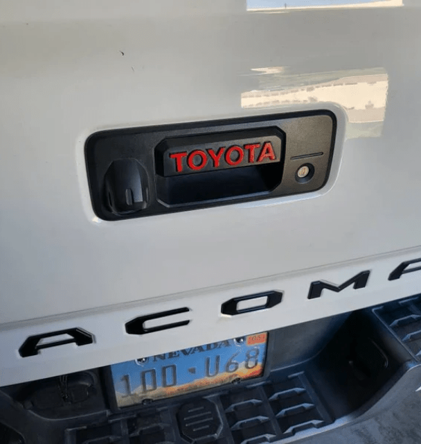 Toyota Tacoma Tailgate Handle Overlay Decal Sticker | TRD Pro Accessory | 2016 - 2023 Model Upgrade (SKU#12) - Texas Decal King, LLC