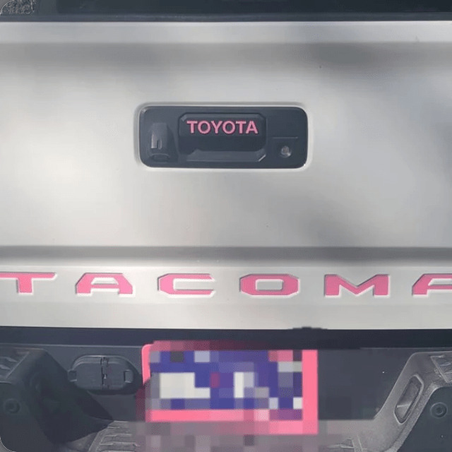 Toyota Tacoma Tailgate Lettering Inserts (2016 - 2023) - Custom Logo Decals for Truck Bed Inlays (SKU#14) - Texas Decal King, LLC