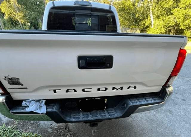 Toyota Tacoma Tailgate Lettering Inserts (2016 - 2023) - Custom Logo Decals for Truck Bed Inlays (SKU#14) - Texas Decal King, LLC