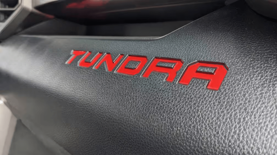 Toyota Tundra Glove box & Upper Decal Inlays 2022 - 2024 | Custom Interior Accessory for TRD PRO Models (SKU#3) - Texas Decal King, LLC