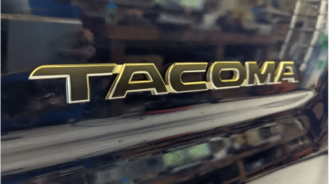 2005 - 2015 Toyota Tacoma Door/Tail Emblem Decal Overlays (sr5/prerunner, etc) - Texas Decal King, LLC