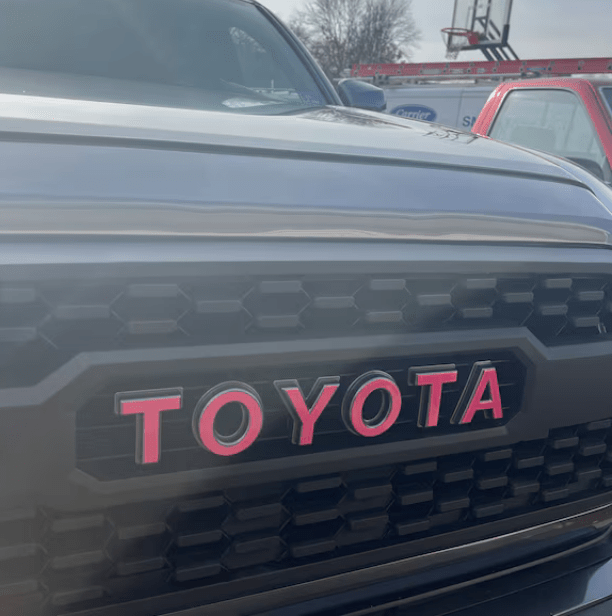 2016 - 2023 Toyota Tacoma TRD Pro Grille Letter Vinyl Decal Overlays - Premium Compatible Accessories (SKU#15) - Texas Decal King, LLC