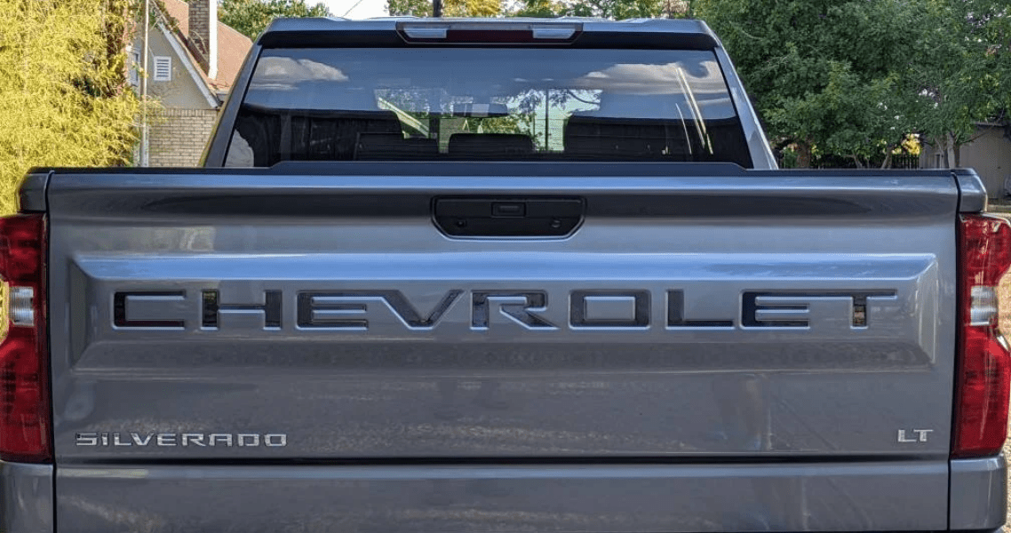 2019 - 2022 Chevrolet Silverado Tailgate Decal Inlay Set - Custom Rear Face Design for Truck Styling - Texas Decal King, LLC