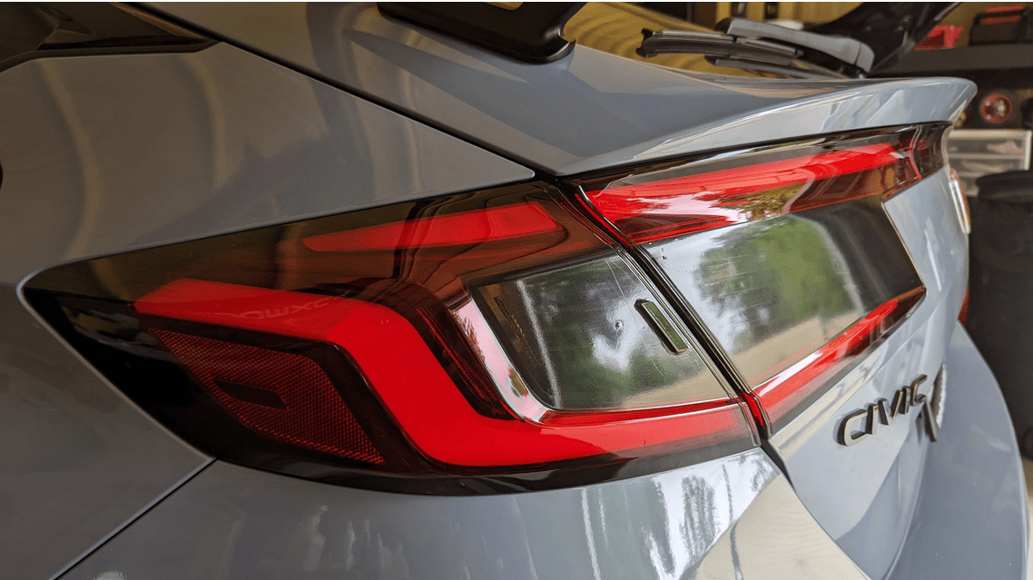 2022 - 2024 Honda Civic 5DR Hatchback & Type R Rear Tail Light Tinted Overlay Set - Texas Decal King, LLC