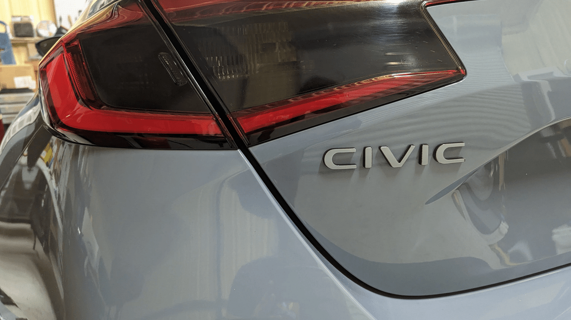 2022 - 2024 Honda Civic 5DR Hatchback & Type R Rear Tail Light Tinted Overlay Set - Texas Decal King, LLC