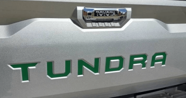 2022 - 2024 Toyota Tundra Tailgate Decal Inlay Set - Sleek OEM - Style Design for Customized Truck Look (SKU#7) - Texas Decal King, LLC