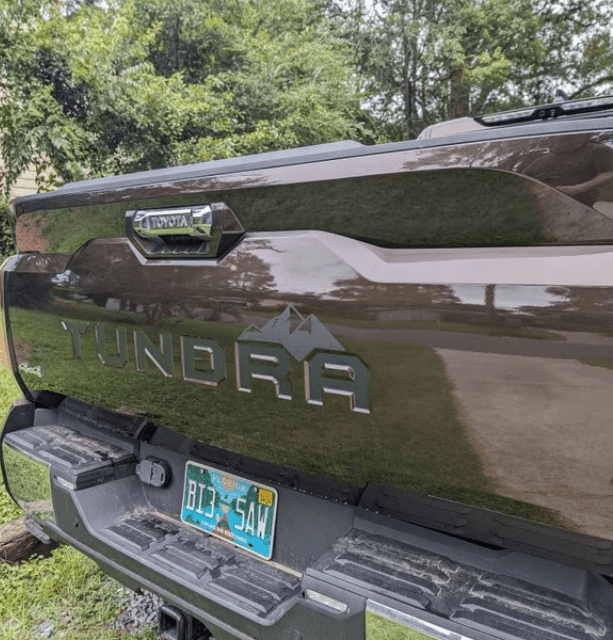 2022 - 2024 Toyota Tundra Tailgate Decal Inlay Set - Sleek OEM - Style Design for Customized Truck Look (SKU#7) - Texas Decal King, LLC