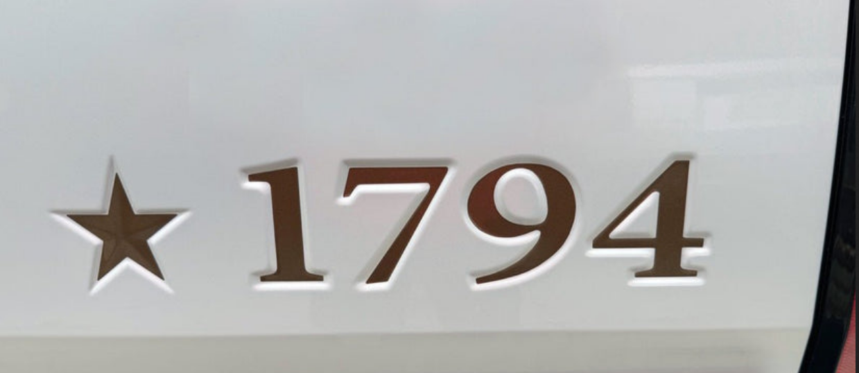 2022-2024 Toyota Tundra 1794/Limited Tailgate Decal Inlay Set - Sleek OEM-Style Design for Customized Truck Look