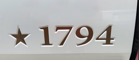 2022-2024 Toyota Tundra 1794/Limited Tailgate Decal Inlay Set - Sleek OEM-Style Design for Customized Truck Look