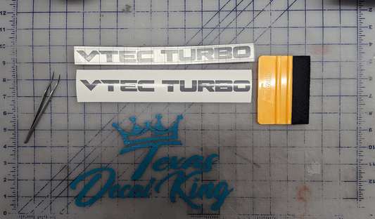 Honda Acura Civic VTEC Turbo JDM Performance Racing Vinyl Decal | High - Quality Car Graphic Sticker - Texas Decal King, LLC