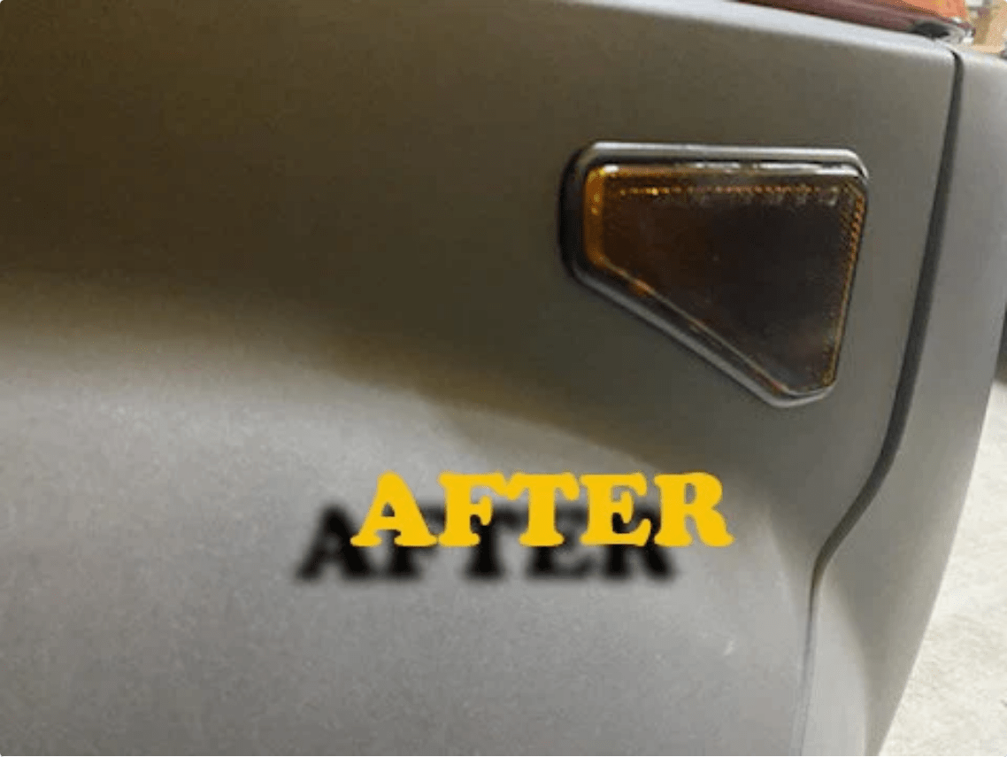Honda Element Front Side Marker Overlays: Medium Dark Tinted Film for 2003 - 2007 Models - Texas Decal King, LLC